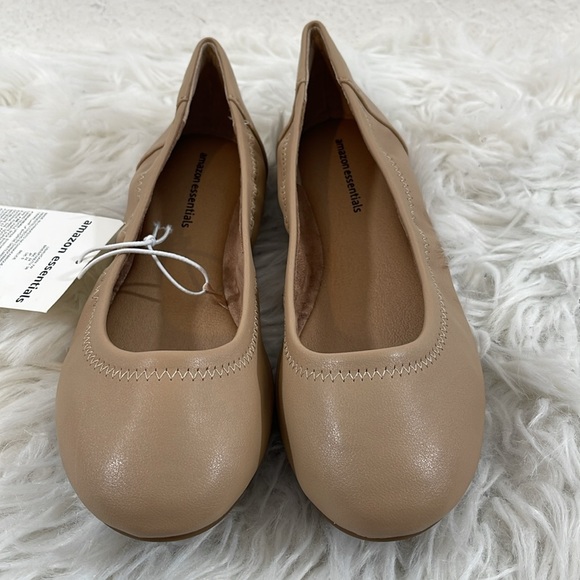 Amazon Essentials Women's Belice Ballet Flat Beige Size 7W (wide) NEW - Picture 4 of 16